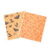 Halloween kitchen dishwashing cloth cross-border bat biodegradable dishcloth for table wiping, absorbent wood pulp cotton rag