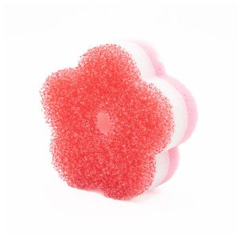 Suction cup dishwashing sponge brush flower household cleaning and decontamination magic pot brushing temperature sensing sponge