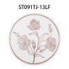 Placemat decoration Western PVC bowl mat hibiscus flower light luxury household anti-scalding plate mat dinner plate mat insulation mat