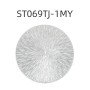 European style PVC hollow insulation mat round fireworks coffee table decorative mat western food mat ins home hotel hot stamping place mat