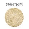 European style PVC hollow insulation mat round fireworks coffee table decorative mat western food mat ins home hotel hot stamping place mat
