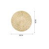 European style PVC hollow insulation mat round fireworks coffee table decorative mat western food mat ins home hotel hot stamping place mat