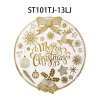 Platinum Series 2024 Christmas New Gold Gold Table Mat Home Portable Anti-scalding Round Waterproof Western Food Mat