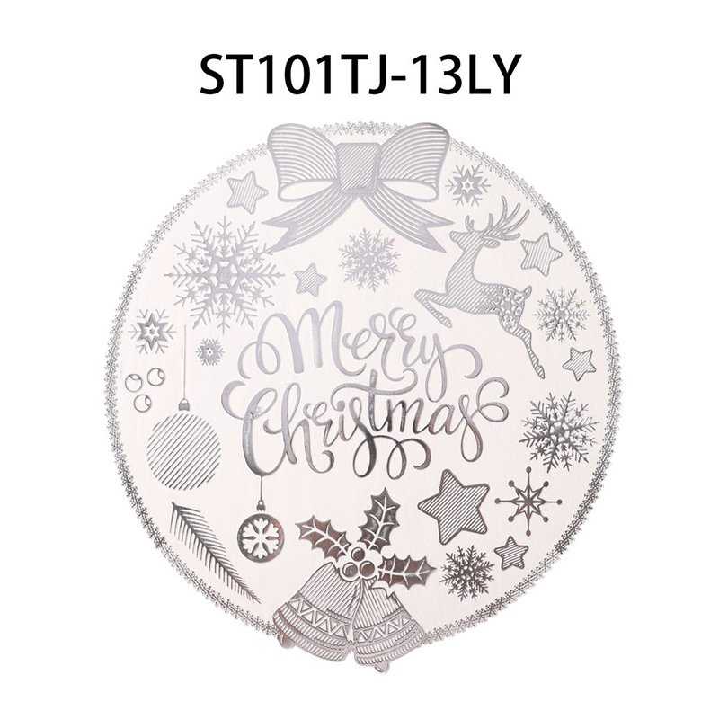 Platinum Series 2024 Christmas New Gold Gold Table Mat Home Portable Anti-scalding Round Waterproof Western Food Mat