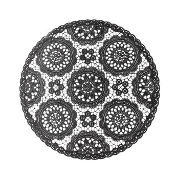 European lace waterproof and oil-proof PVC placemats high-end household hard sheet round insulation pads easy to clean decorative placemats