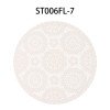 European lace waterproof and oil-proof PVC placemats high-end household hard sheet round insulation pads easy to clean decorative placemats