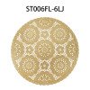 European lace waterproof and oil-proof PVC placemats high-end household hard sheet round insulation pads easy to clean decorative placemats
