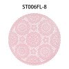 European lace waterproof and oil-proof PVC placemats high-end household hard sheet round insulation pads easy to clean decorative placemats