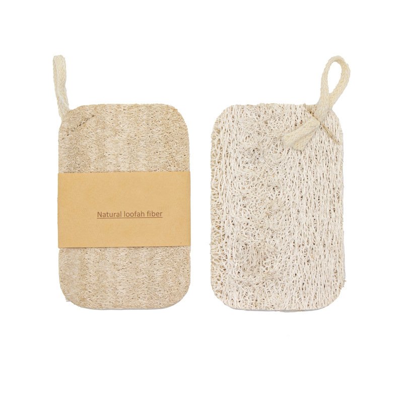 Natural loofah pot brush dishcloth can hang loofah flesh pot brush decontamination cleaning scouring pad dishwashing sponge