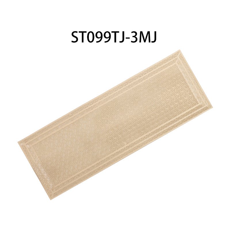 Hot stamping PVC European modern simple Western dining table mat square double frame insulated simple table napkin waterproof and oil-proof