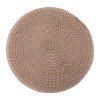 Place mat insulation mat anti-scalding anti-slip silent dining table mat insulation mat household round western food mat woven Nordic style meal