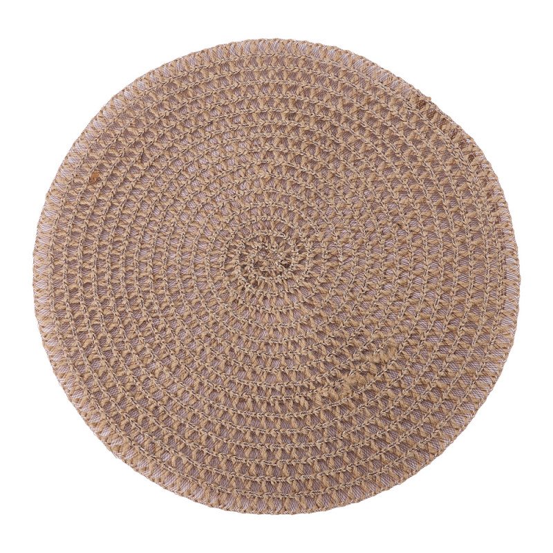 Place mat insulation mat anti-scalding anti-slip silent dining table mat insulation mat household round western food mat woven Nordic style meal