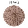 Place mat insulation mat anti-scalding anti-slip silent dining table mat insulation mat household round western food mat woven Nordic style meal