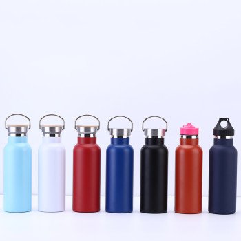 Large-mouthed double-layer stainless steel large-capacity thermos sports water bottle men's outdoor portable travel mountaineering kettle