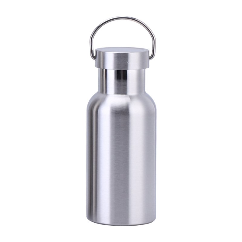Large-mouthed double-layer stainless steel large-capacity thermos sports water bottle men's outdoor portable travel mountaineering kettle