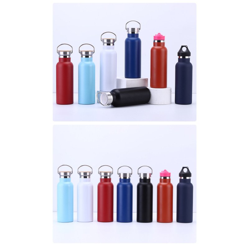 Large-mouthed double-layer stainless steel large-capacity thermos sports water bottle men's outdoor portable travel mountaineering kettle