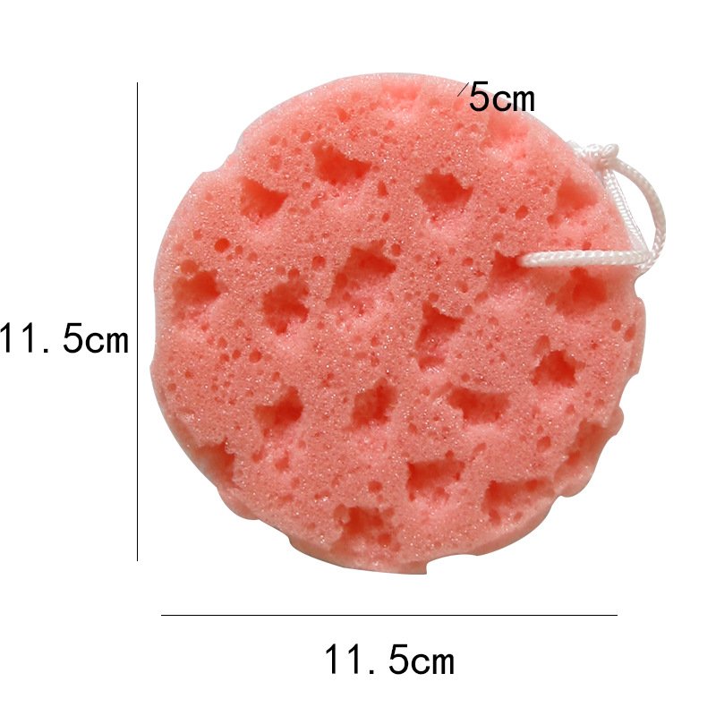 Baby bath flower, round cartoon children's bath ball, bath cleaning sponge factory direct sale