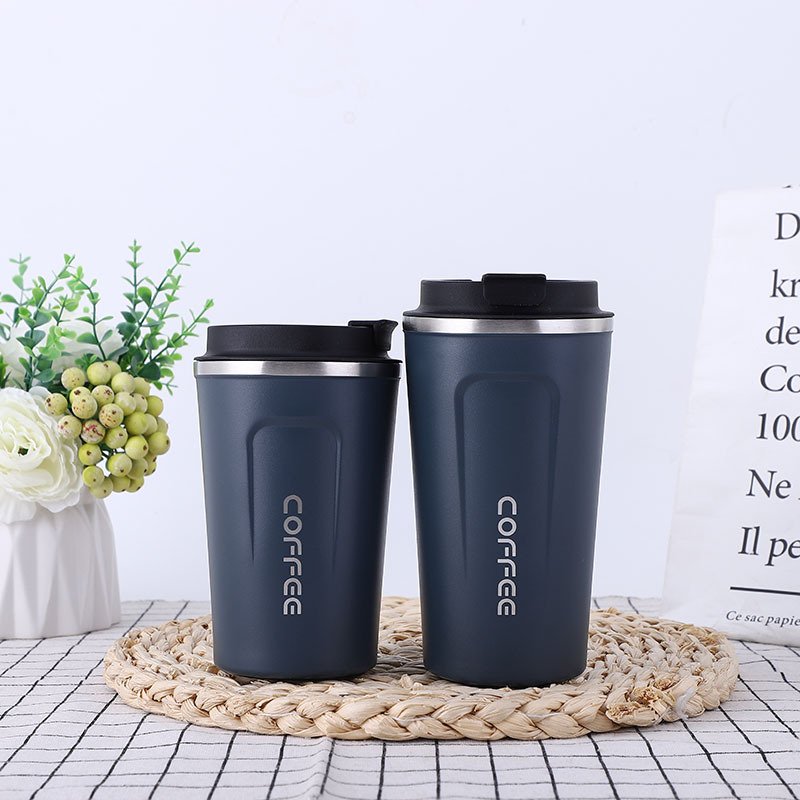304 stainless steel coffee cup double-layer insulation handy cup outdoor car cup