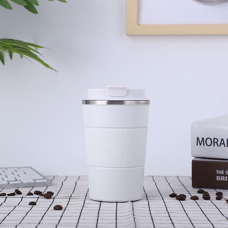 Creative vacuum double-layer 304 stainless steel thermos portable cover mug coffee cup gift water cup