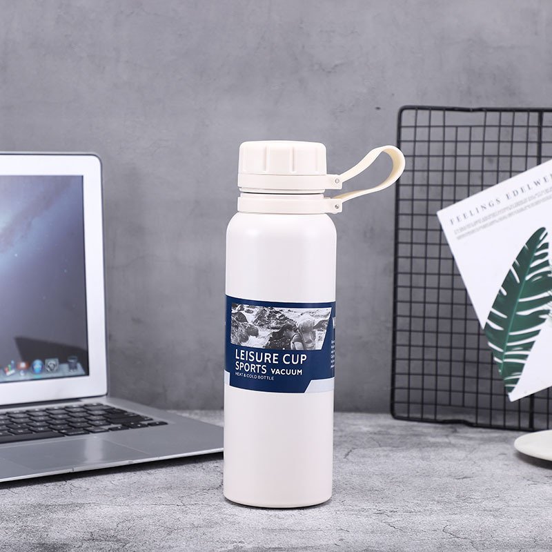 304 stainless steel sports kettle second generation outdoor rope portable thermos can be printed logo gift water cup