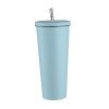 New 304 stainless steel straw cup,car cup,large capacity thermos cup,office coffee cup,gift cup