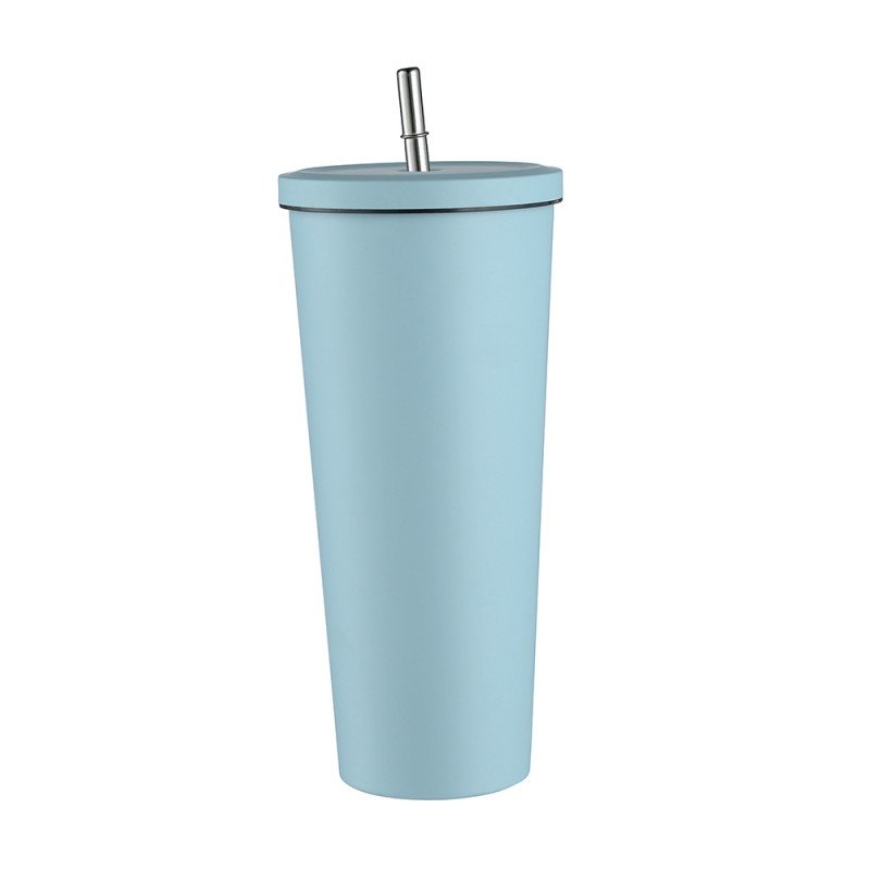 New 304 stainless steel straw cup,car cup,large capacity thermos cup,office coffee cup,gift cup