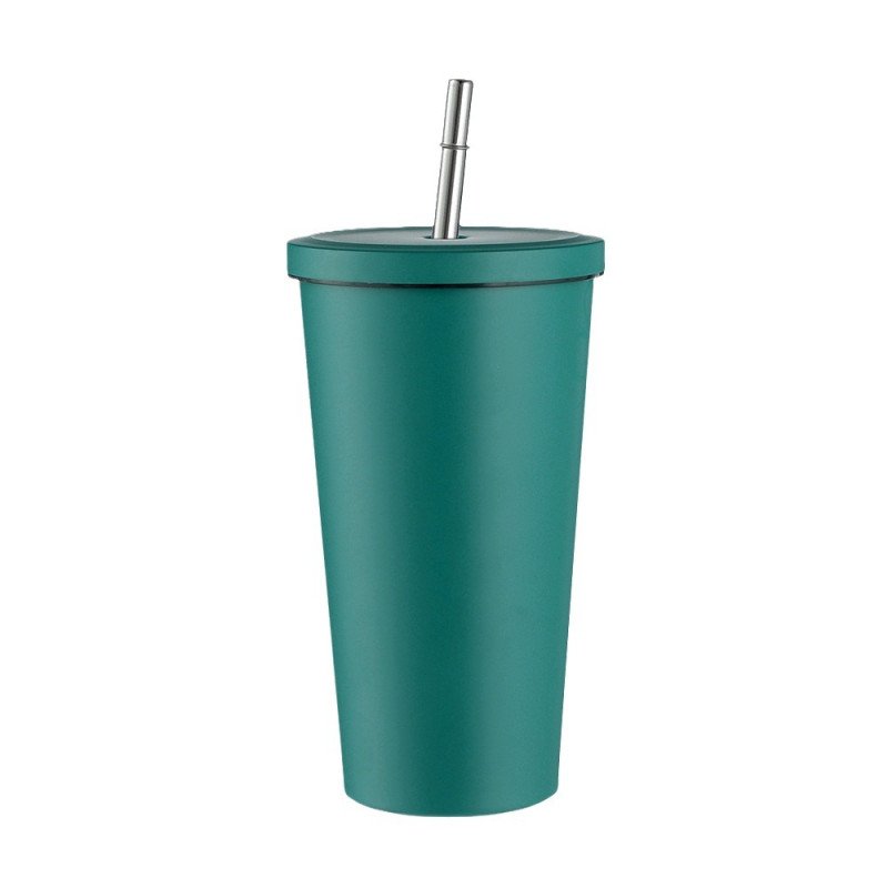 New 304 stainless steel straw cup,car cup,large capacity thermos cup,office coffee cup,gift cup