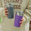 16oz double-layer car cup,stainless steel thermos cup,portable outdoor travel cup,car ice cup