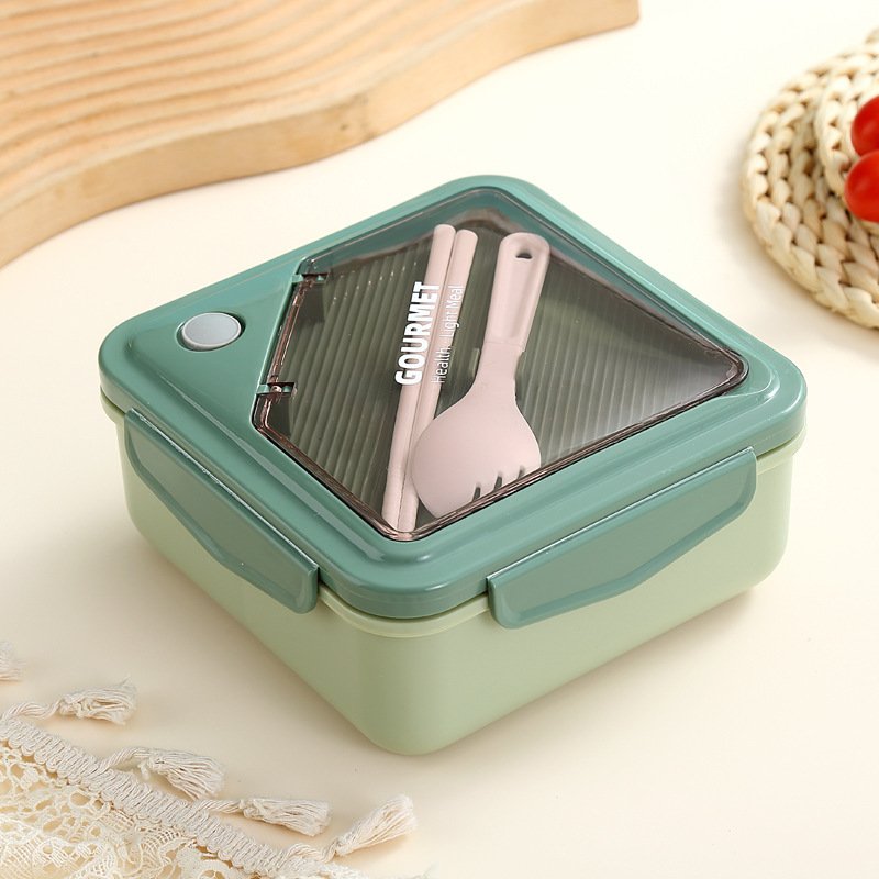 Plastic compartment lunch box,microwave heating partition lunch box,student office worker portable lunch box