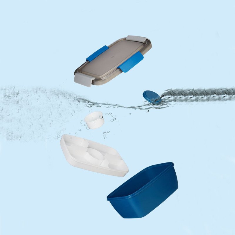 Large plastic lunch box,fresh-keeping box,student sealed storage box,food-grade double-layer microwaveable lunch box