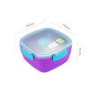 New double-layer compartment salad box,portable large-capacity microwaveable cute lunch box gift