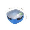 New double-layer compartment salad box,portable large-capacity microwaveable cute lunch box gift