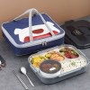 316 stainless steel insulated lunch box,office workers' microwave-sealed compartmentalized lunch box,large-capacity canteen lunch