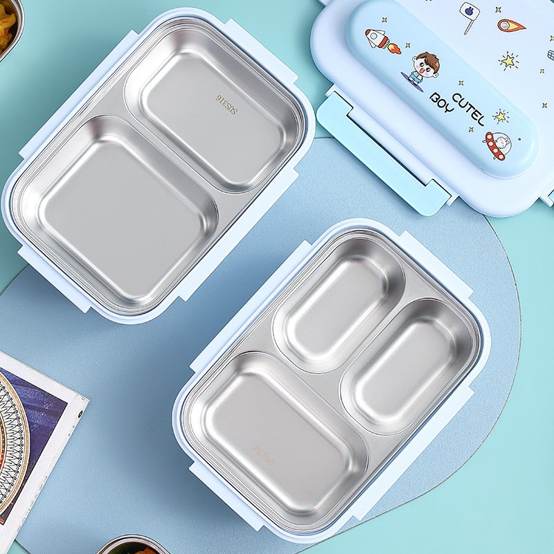 316 stainless steel insulated lunch box,student-specific cute compartmentalized lunch box,office workers' portable lunch tray lunch box