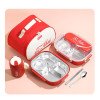 304 stainless steel compartmentalized microwave-heated lunch box,student portable office workers' compartmentalized lunch box