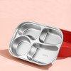 304 stainless steel compartmentalized microwave-heated lunch box,student portable office workers' compartmentalized lunch box
