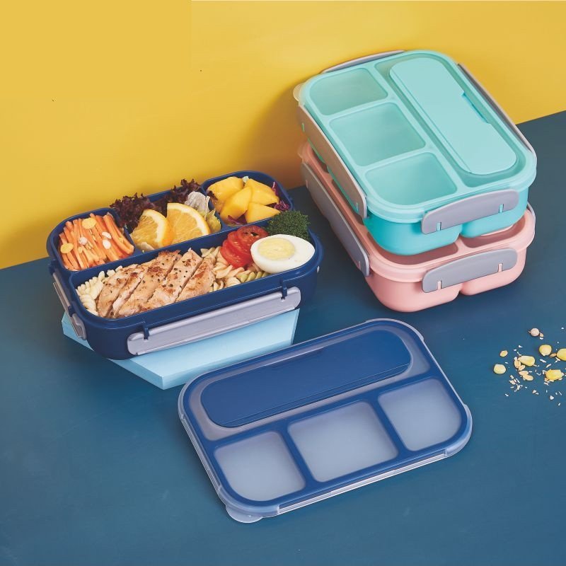 Plastic lunch box,microwaveable sealed lunch box,food-grade PP compartment sealed box