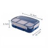 Plastic lunch box,microwaveable sealed lunch box,food-grade PP compartment sealed box
