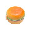 Round hamburger plastic lunch box,biscuit-shaped lunch box,student cartoon children's lunch box