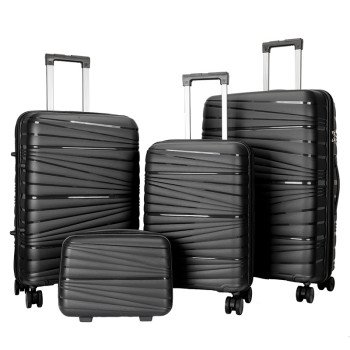 PP trolley case fashionable travel trolley case pp hard shell case 20 inch boarding suitcase