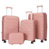 PP trolley case fashionable travel trolley case pp hard shell case 20 inch boarding suitcase