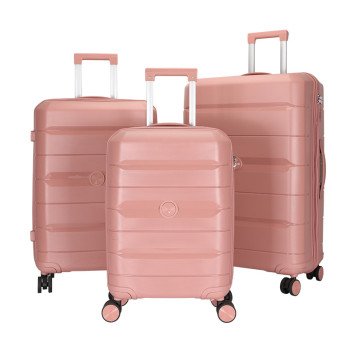 PP hard shell box 20 24 28 three piece set large capacity suitcase