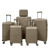 PP trolley case 20 24 28 foreign trade three-piece zipper suitcase adult boarding case