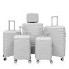 PP trolley case 20 24 28 foreign trade three-piece zipper suitcase adult boarding case