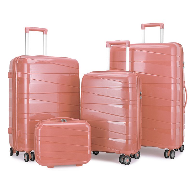 PP Trolley Case Large Capacity Fashion Suitcase Trolley Case Silent Universal Wheel Student Luggage