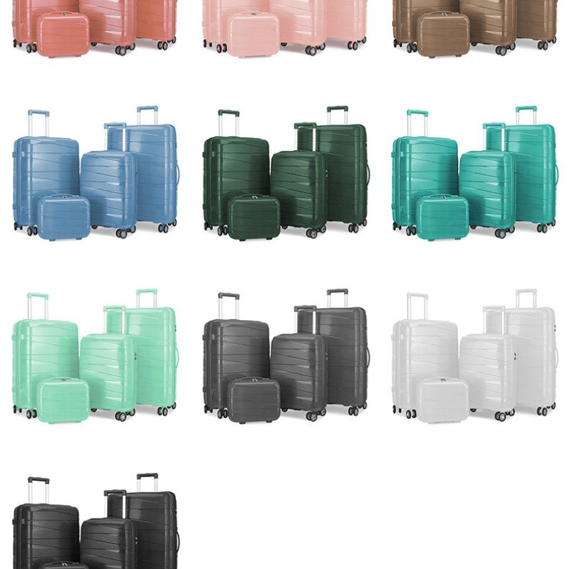 PP Trolley Case Large Capacity Fashion Suitcase Trolley Case Silent Universal Wheel Student Luggage