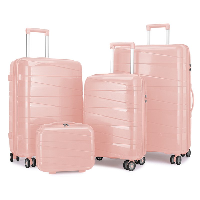 PP Trolley Case Large Capacity Fashion Suitcase Trolley Case Silent Universal Wheel Student Luggage