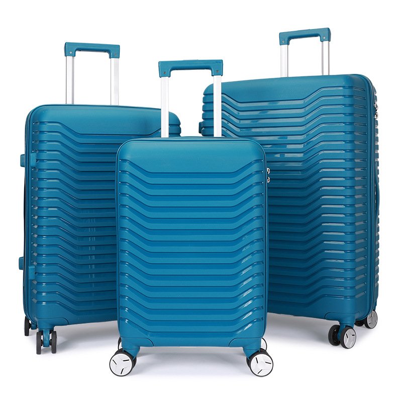 Trolley case large capacity PP hard shell case universal wheel travel trolley case suitcase three-piece set