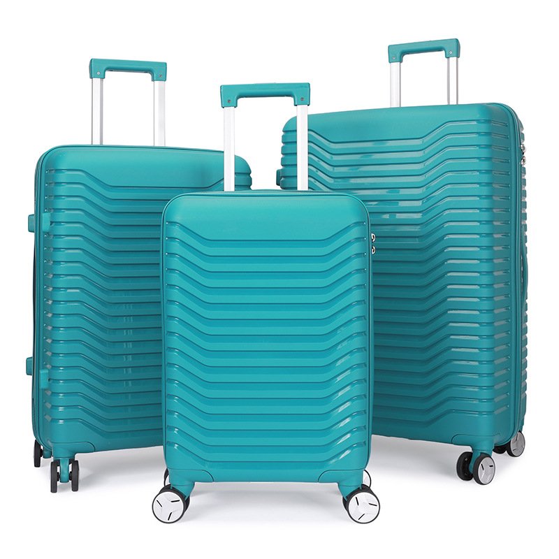 Trolley case large capacity PP hard shell case universal wheel travel trolley case suitcase three-piece set