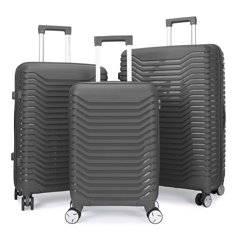Trolley case large capacity PP hard shell case universal wheel travel trolley case suitcase three-piece set